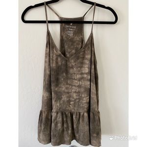 Olive green Flowy Tank